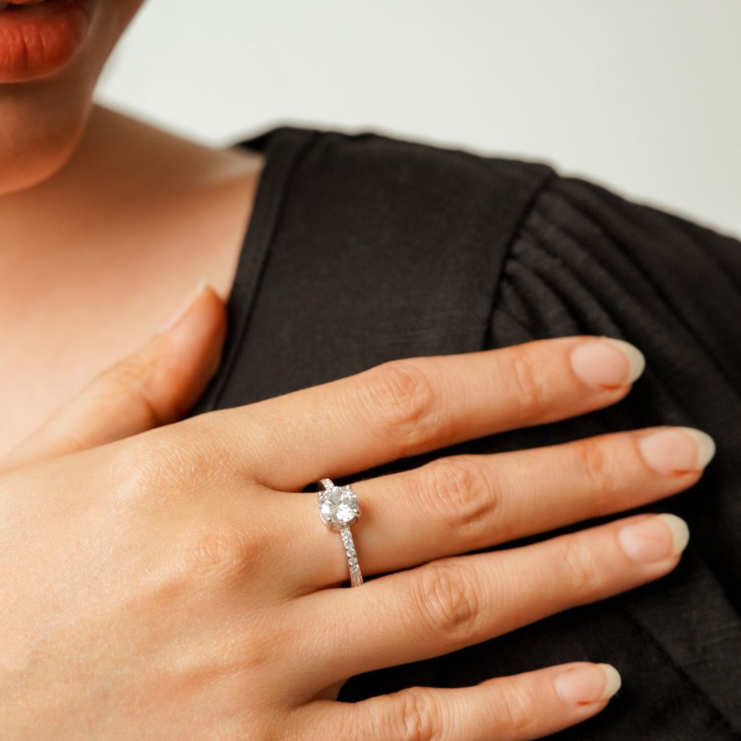 Real 925 Sterling Silver Simple Love Finger Rings For Women Girls Gift Size  5-10 | eBay