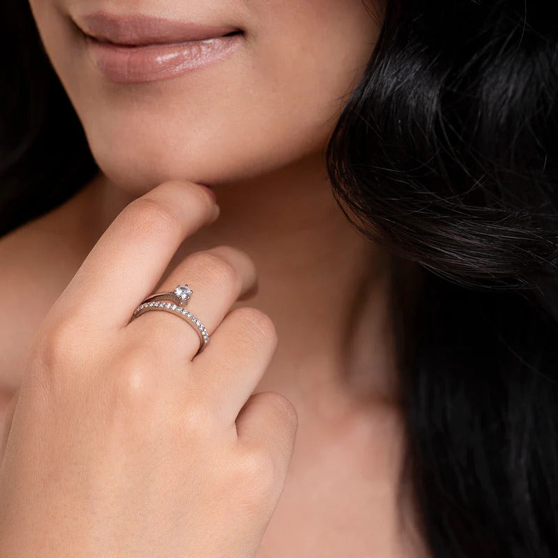 Chandra Silver Ring With the Chandra Stone - Pearlkraft